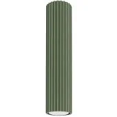 Sollux Karbon SL.1608 olijfgroene geribbelde plafondlamp