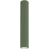 Sollux Karbon SL.1609 olijf groene geribbelde plafondlamp