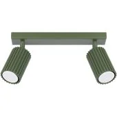 Sollux Karbon SL.1618 olijf groene geribbelde spot