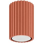 Sollux Karbon SL.1625 oker rode geribbelde plafondlamp