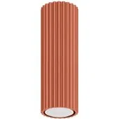 Sollux Karbon SL.1626 oker rode geribbelde plafondlamp