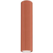 Sollux Karbon SL.1627 oker rode geribbelde plafondlamp
