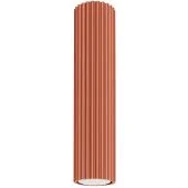 Sollux Karbon SL.1627 oker rode geribbelde plafondlamp
