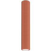 Sollux Karbon SL.1628 oker rode geribbelde plafondlamp