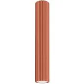 Sollux Karbon SL.1628 oker rode geribbelde plafondlamp