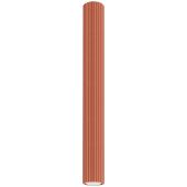 Sollux Karbon SL.1629 oker rode geribbelde plafondlamp