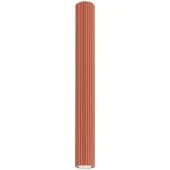 Sollux Karbon SL.1629 oker rode geribbelde plafondlamp