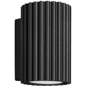 Sollux Karbon SL.1648 zwart geribbelde wandlamp