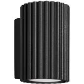 Sollux Karbon SL.1648 zwart geribbelde wandlamp