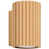 Sollux Karbon SL.1650 goudkleurige geribbeld wandlamp