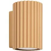 Sollux Karbon SL.1650 goudkleurige geribbeld wandlamp