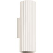Sollux Karbon SL.1653 beige geribbelde updown wandlamp