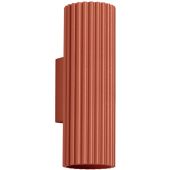Sollux Karbon SL.1655 okerrode geribbelde updown wandlamp
