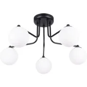 Sollux Astral SL.1663 zwarte plafondlamp met vijf bollen