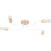 Sollux Timbo SL.1665 wit met houten plafondlamp