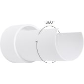Sollux Flash SL.1676 witte wandlamp met draaibaar deel