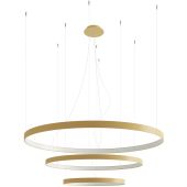 Thoro Rio TH.173 goud kleurige hanglamp met drie ringen