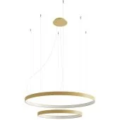 Thoro Rio TH.214 goud kleurige hanglamp met dubbele ring