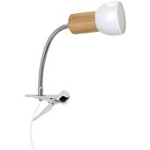Spotlight Svenda 2224174WF houten klemlamp