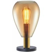 Freelight Dorato T2001A amber glazen tafellamp