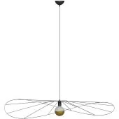 Thoro Eskola TH.010CZ zwarte hanglamp van draadstaal