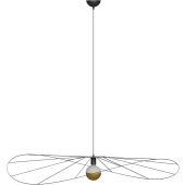 Thoro Eskola TH.011CZ zwarte hanglamp van draadstaal