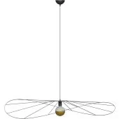 Thoro Eskola TH.011CZ zwarte hanglamp van draadstaal