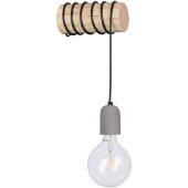 Spotlight Trabo 69399150 pijnboomhouten wandlamp met betonnen fitting