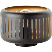 Brilliant Tyas 94520/86 zwart met gouden tafellamp