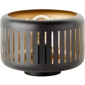 Brilliant Tyas 94520/86 zwart met gouden tafellamp