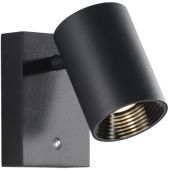 Freelight Picchio W8501Z zwarte wandspot met touchdimmer en geribbelde opening lichtpunt