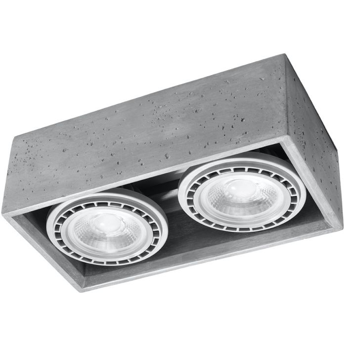 Soll SOL0884 Plafondlamp Quatro beton 27cm