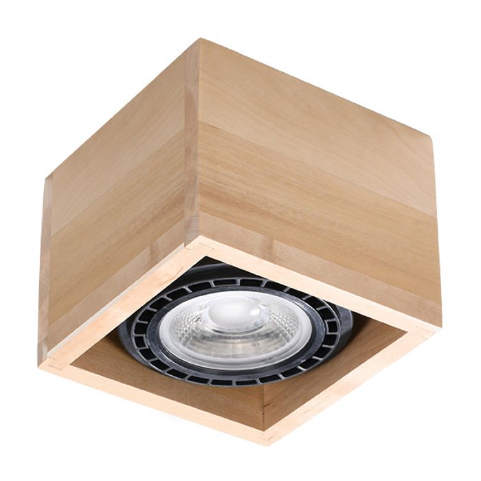 Soll SOL0915 Plafondlamp Quatro hout 14cm