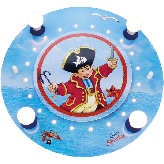 Elobra EL-130834 Plafondlamp Capt'n Sharky zet Koers 50cm