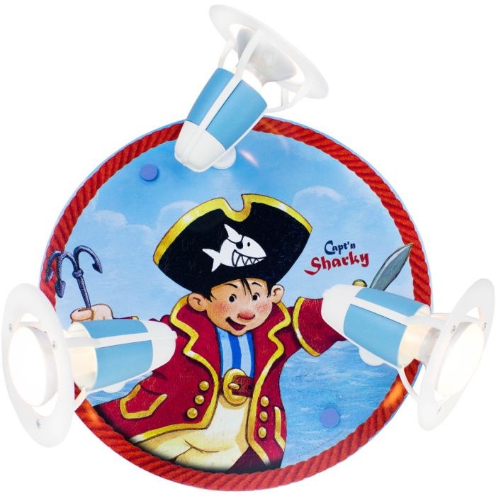 Elobra EL-130841 Plafondlamp Capt'n Sharky zet Koers 30cm