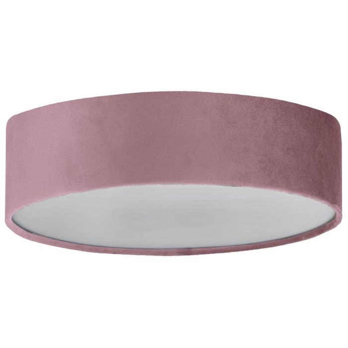 Searchlight SL-23298-2PI Plafonniere Drum roze 38cm