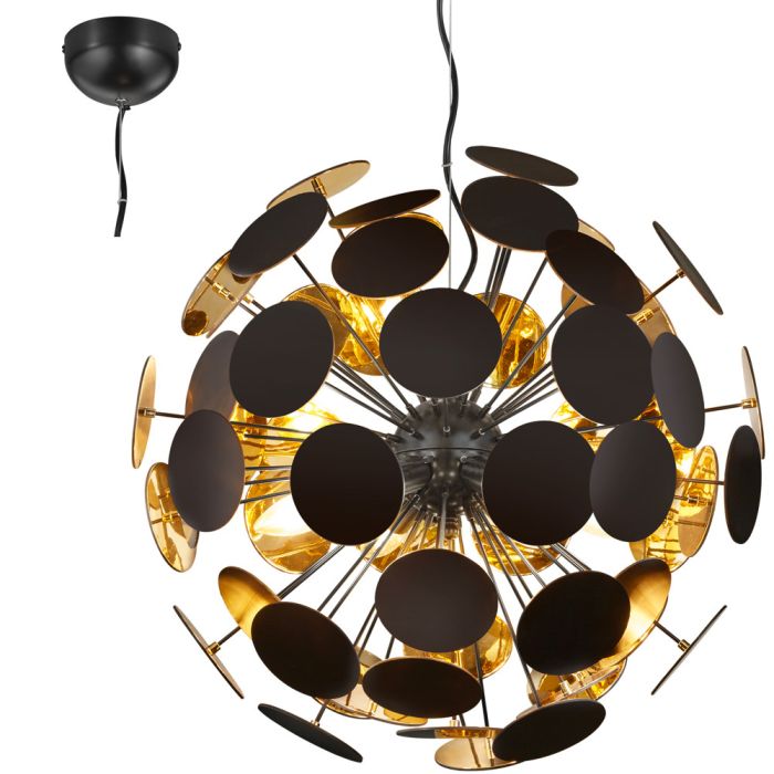 Trio  309900632-TR Hanglamp Discalgo zwart 54cm