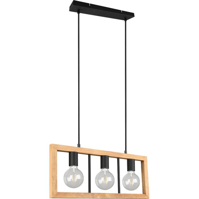 Trio  313800332-TR Hanglamp Agra hout 60cm