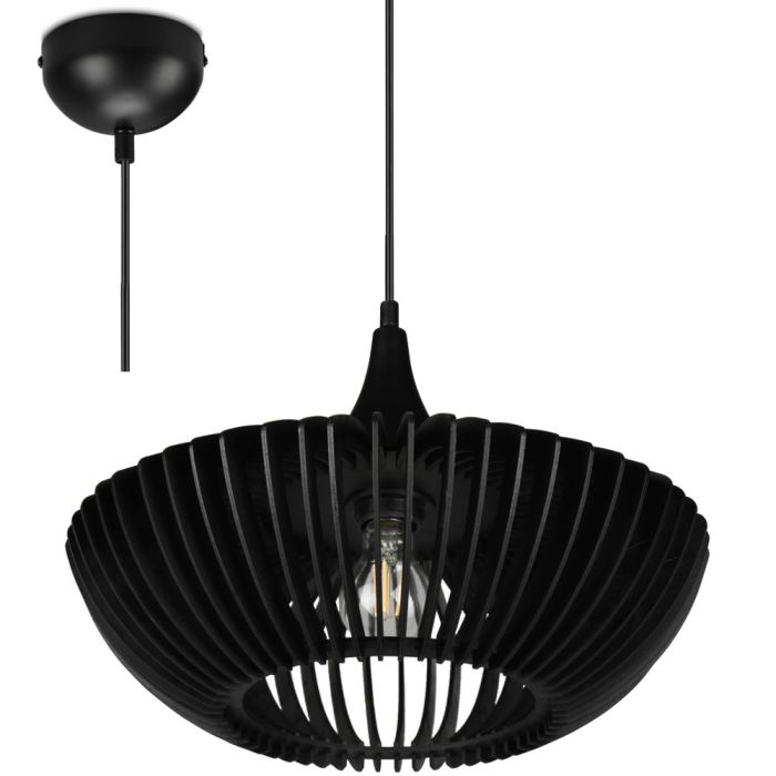 Trio  315900132-TR Hanglamp Colino zwart 40cm