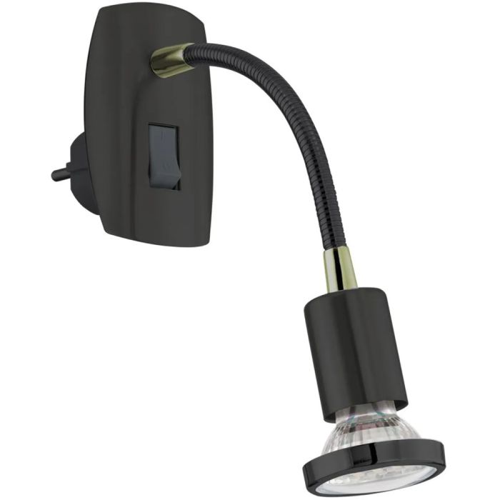 Eglo 31645-GL Stekkerlamp Parrini zwart-goud 25cm