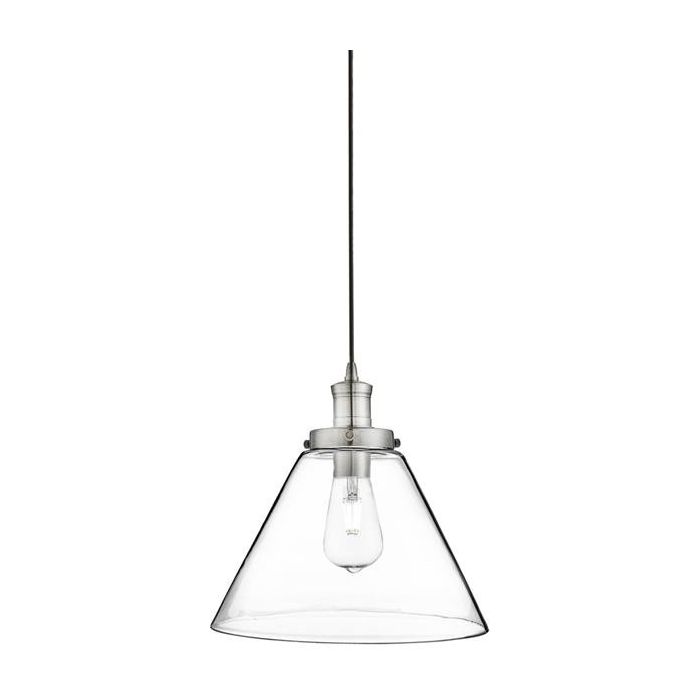 Searchlight SL-3228SS Hanglamp Pyramid staal 29cm