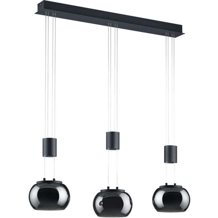 Trio  342010332-TR Hanglamp Madison zwart 82cm