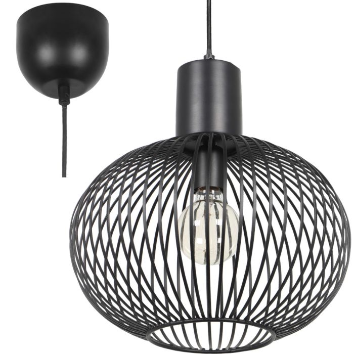 Trio  365790132-TR Hanglamp Gila zwart 33cm