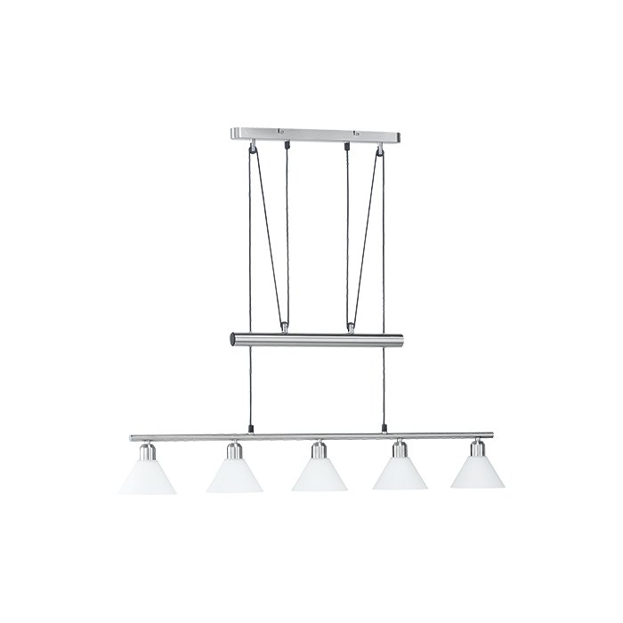 Trio  3751051-07-TR Hanglamp Stamina staal 102cm