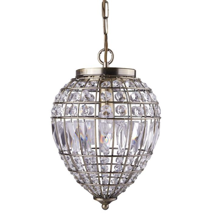 Searchlight SL-3991AB Hanglamp Pineapple kristal 23cm