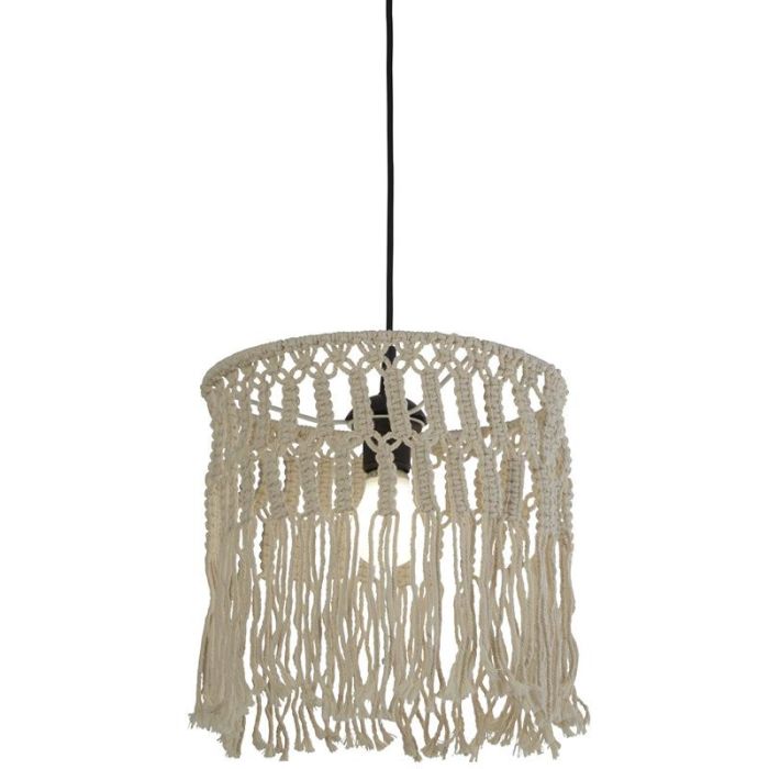 Searchlight SL-60471CW Hanglamp Bahama macrame 32cm