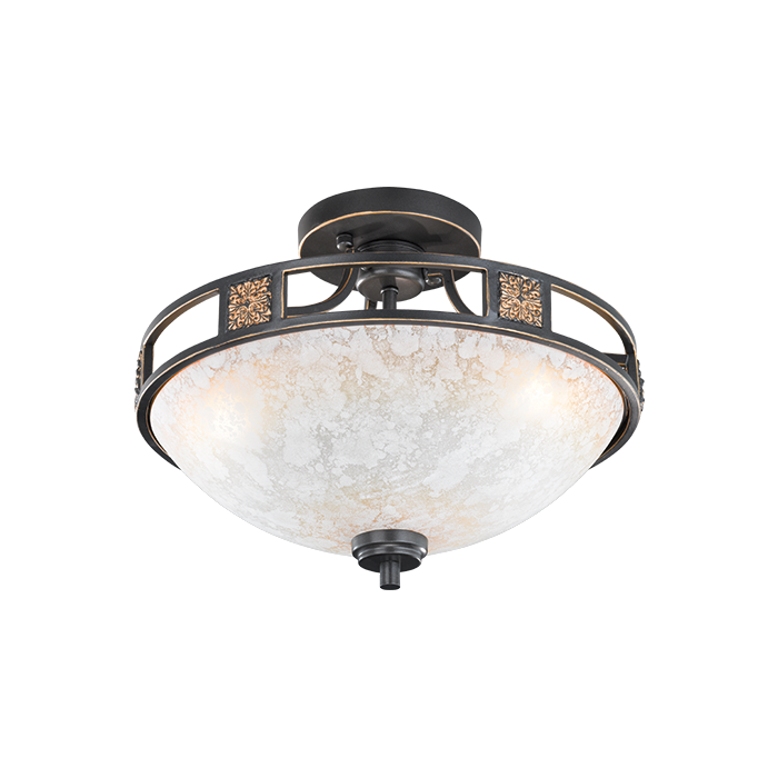 Trio  608100324-TR Plafonnière Quinta bruin 42cm