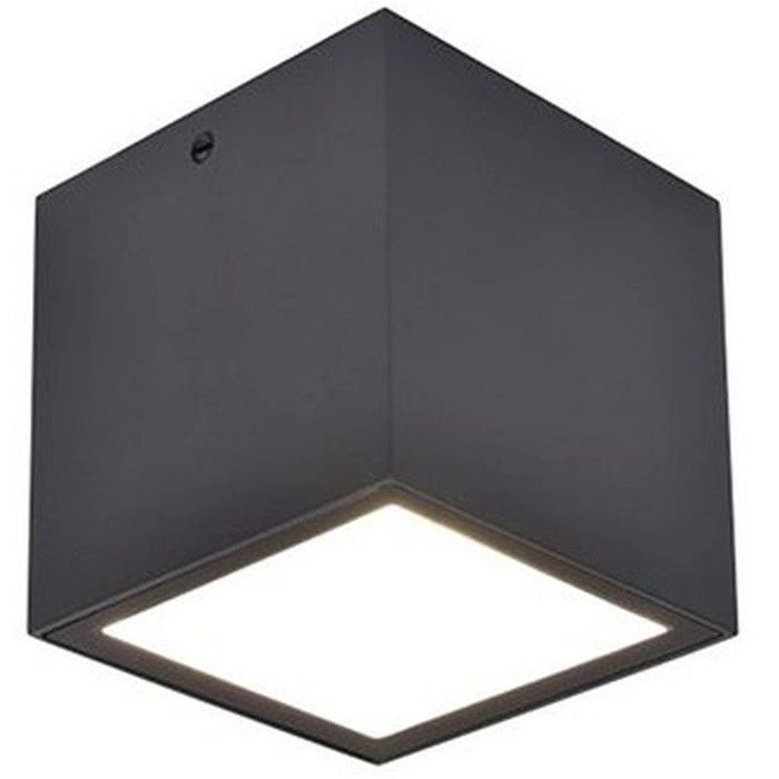 Lutec LT6389101118 Plafondlamp Gemini antraciet 9cm