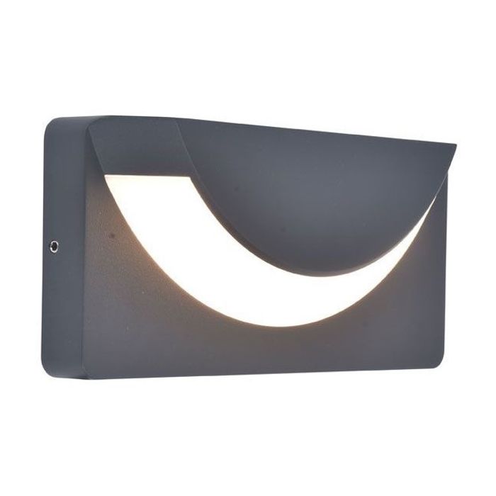 Lutec LT6402801118 Wandlamp Lups antraciet 23cm
