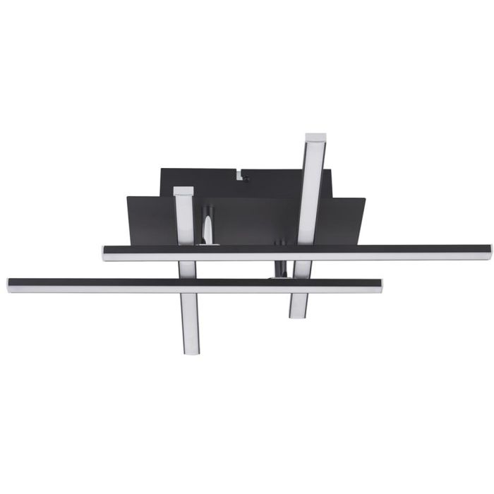 Searchlight SL-694-4BK Plafonniere Matrix zwart 46cm